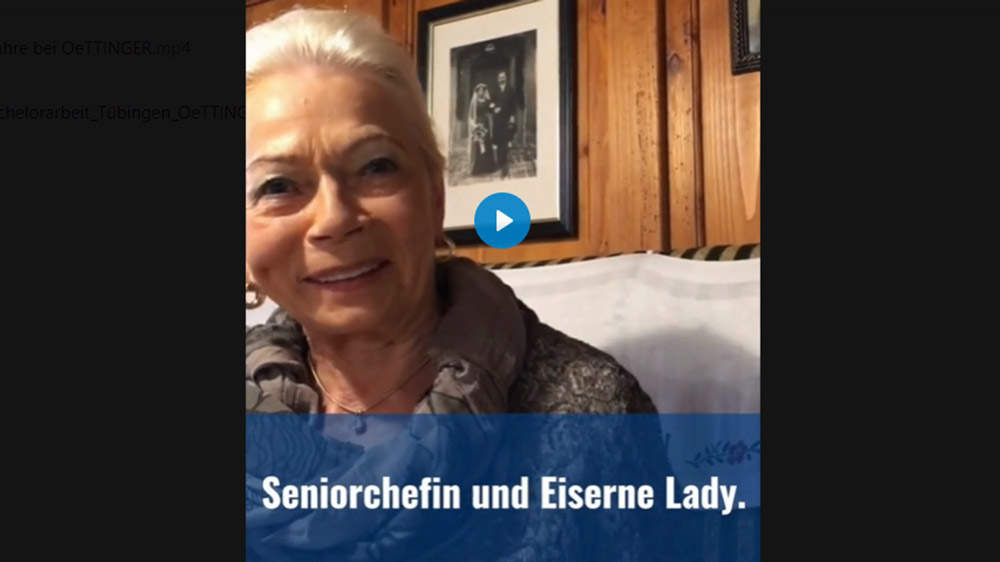 60 Jahre bei OeTTINGER: Seniorchefin und Eiserne Lady Ingrid Kollmar