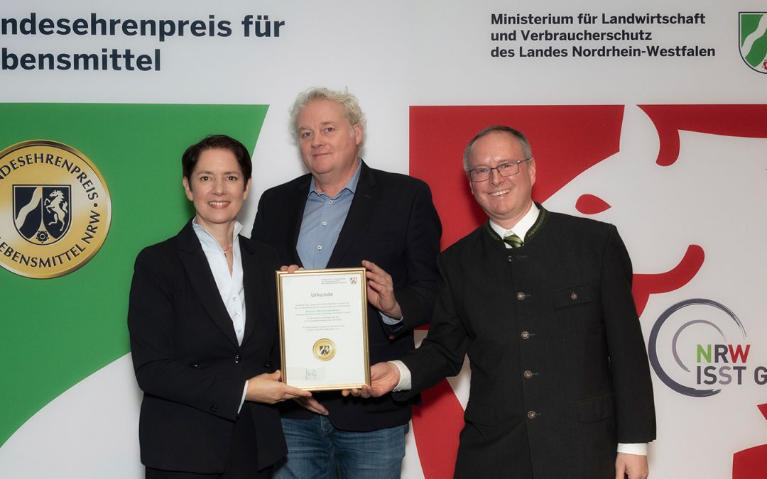 OeTTINGER Brauerei Mönchengladbach erhält erneut Landesehrenpreis für Lebensmittel