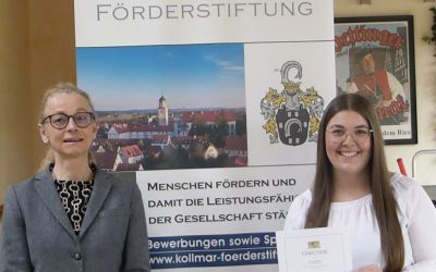 Ausgezeichnet: Stipendiatin der Kollmar Förderstiftung mit „Meisterpreis der Bayerischen Staatsregierung“ geehrt